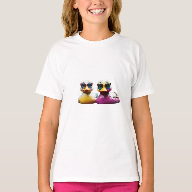 colourful ducks for kids T-Shirt (Front)