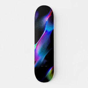 Colourful dunes under night darkness skateboard