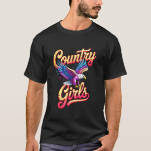 Colourful Eagle Western Cowgirl Graphic Tee 1
