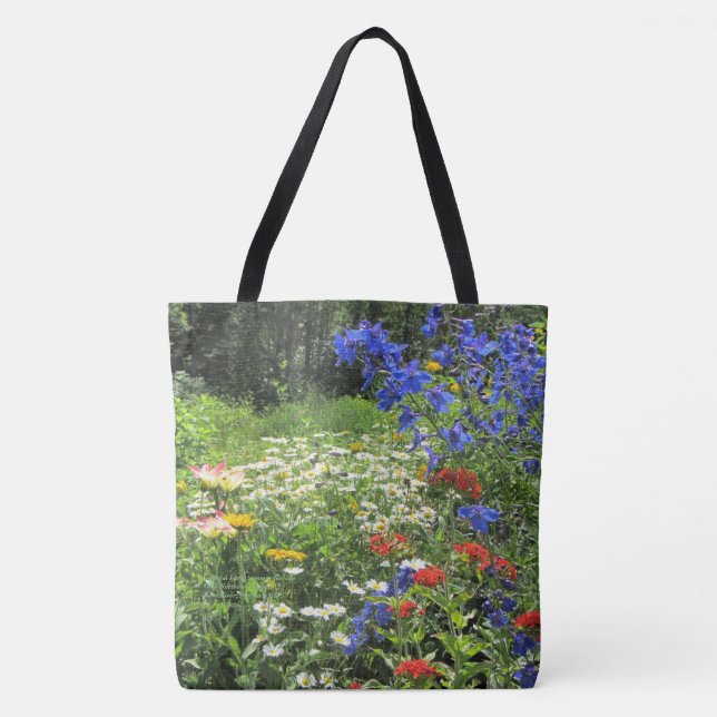 Colourful Early Summer Garden Tote Bag (Front)