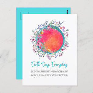 Colourful Earth Day Everyday Postcard