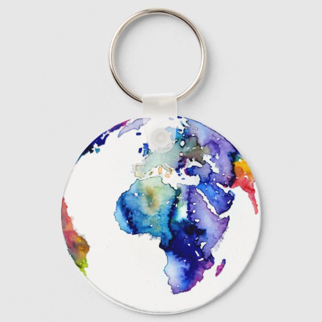 Colourful Earth  Keychain (Front)