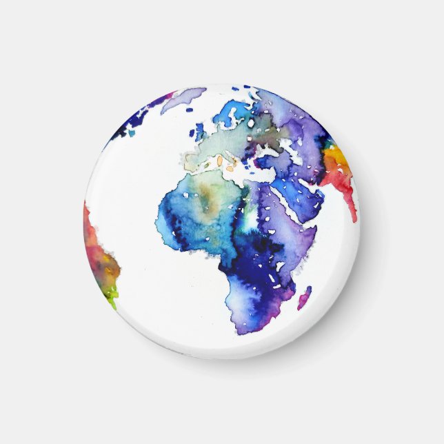 Colourful Earth Magnet (Front)