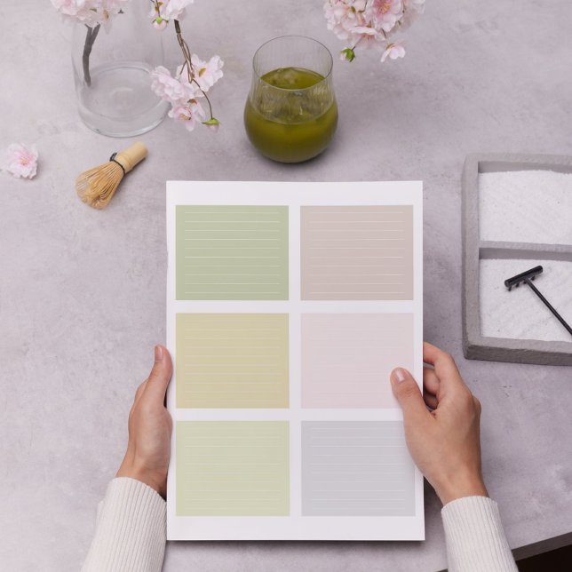 Colourful Earthy Tone Colour Block Notepad (Creator Uploaded)