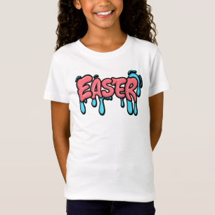 Colourful Easter Drip Text Graffiti Style Design T-Shirt