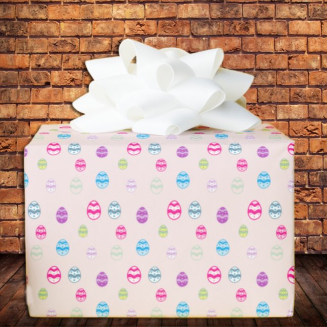 Colourful Easter Egg Pattern Wrapping Paper (Creator Uploaded)