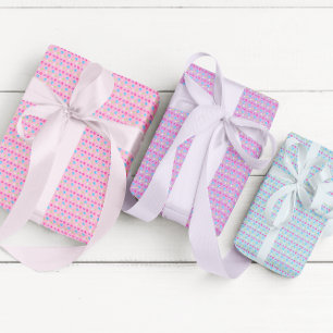 Colourful Easter Egg Pattern Wrapping Paper Sheets