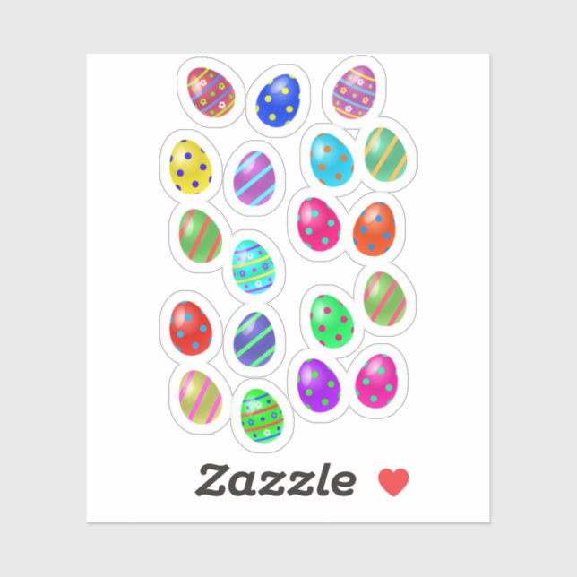 Colourful Easter Eggs (Sheet)