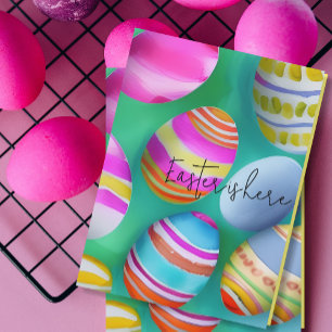 Colourful Easter Eggs Easter  Card