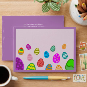 Colourful Easter Eggs Envelope