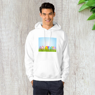 Colourful Easter Eggs in Grass Hoodie
