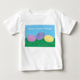 Colourful Easter Eggs, Name or Your Text Tshirts