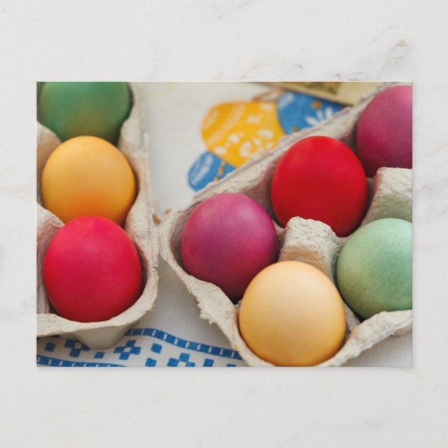 Colourful Easter Eggs Postcard (Front)
