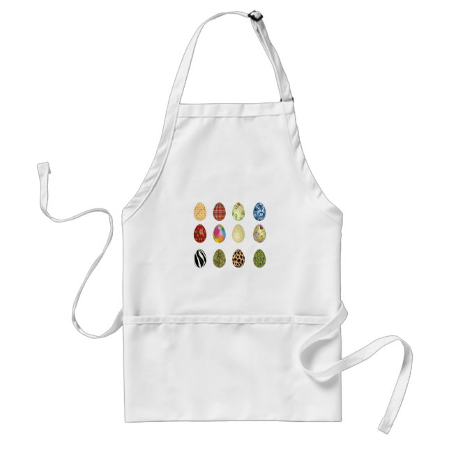 colourful easter eggs standard apron (Front)