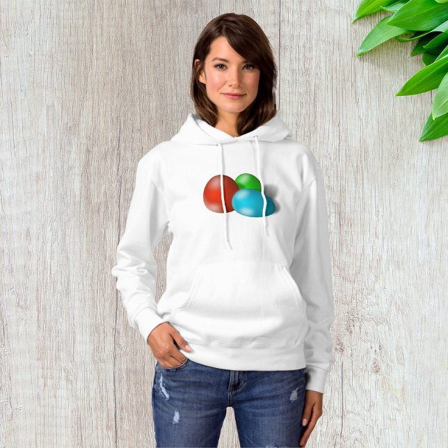 Colourful Easter Eggs Womens Hoodie (Creator Uploaded)