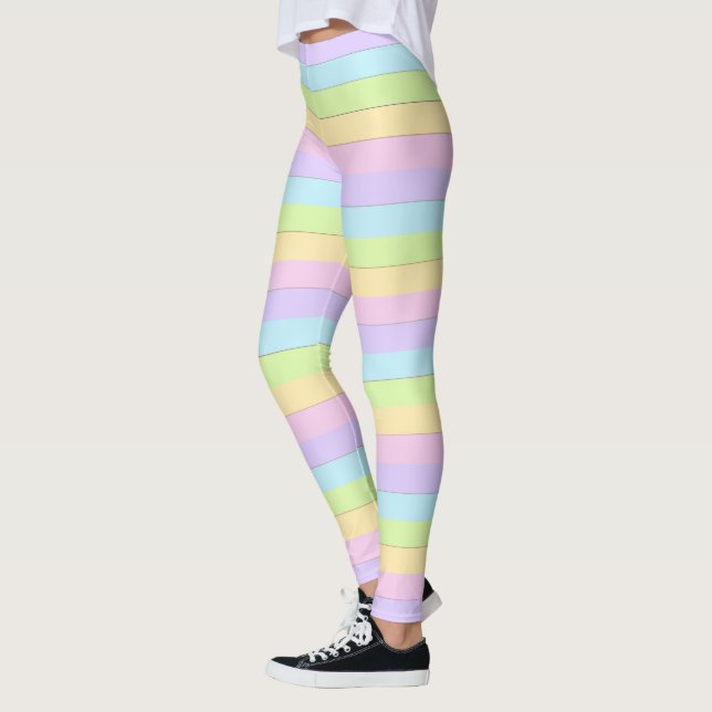 Colourful Easter Pastel Leggings (Left)