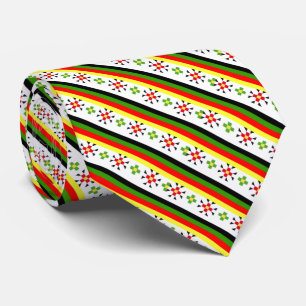 Colourful eastern folk pattern license plate frame tie