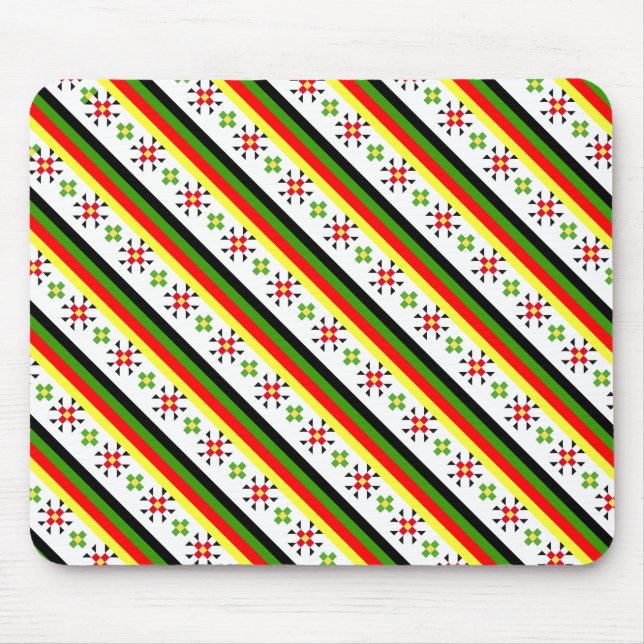 Colourful eastern folk pattern mouse pad (Front)