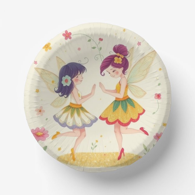 Colourful Eco-Friendly Paper Bowls  Plate (Front)
