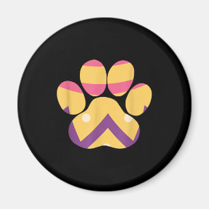 Colourful Egg Easter Paw Funny Dog Cat Lovers Gift Magnet