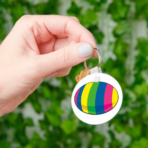 Colourful Egg Key Ring