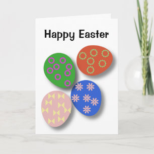 Colourful Egg Patterned Card