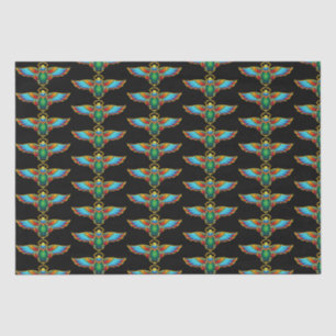 Colourful Egyptian Scarab Tissue Paper