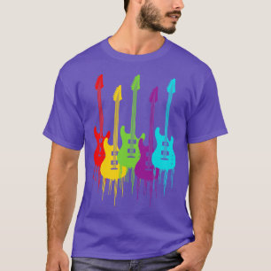 Colourful electric guitars  T-Shirt