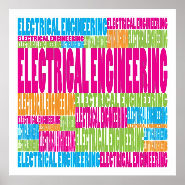 Colourful Electrical Engineering Poster (Front)