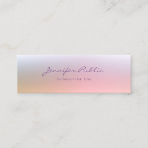 Colourful Elegant Professional Simple Template Mini Business Card
