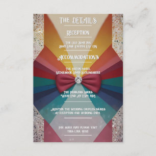 "Colourful Elegant Rainbow Enclosure Card