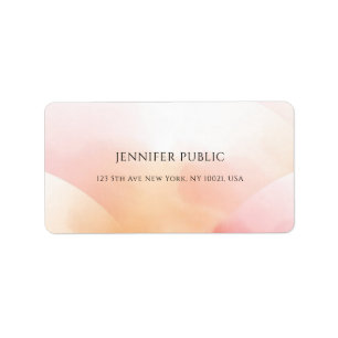 Colourful Elegant Simple Modern Address Label
