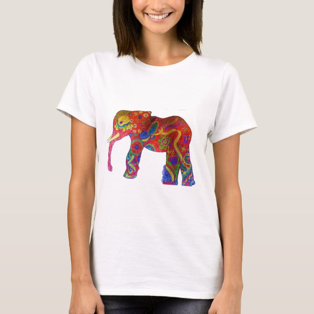 Colourful Elephant Apparel T-Shirt (Front)