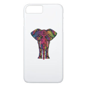 Colourful elephant cartoon Case-Mate iPhone case