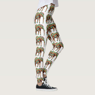 Colourful Elephant Leggings