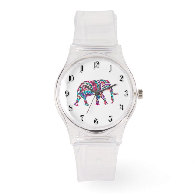 Colourful elephant watch (Front)