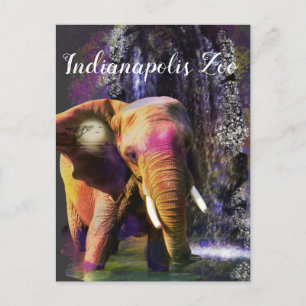 Colourful Elephant Waterfall Postcard