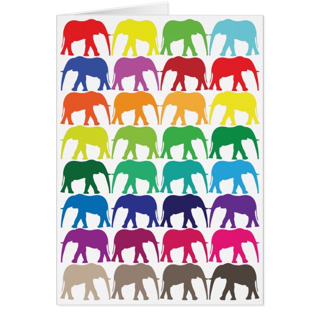 Colourful Elephants (Front)