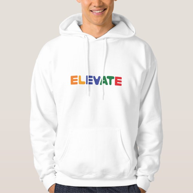 Colourful ELEVATE Hoodie (Front)