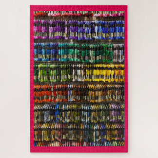 Colourful Embroidery Floss Thread Skeins Jigsaw Puzzle