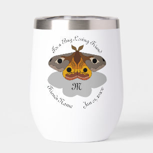 Colourful Emperor Moth Monogram