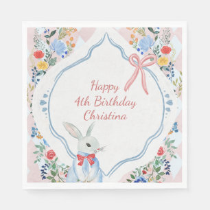 Colourful Enchanted Alice in Wonderland Birthday  Napkin
