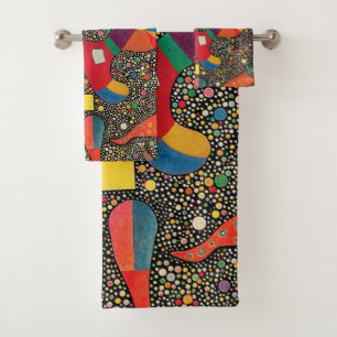 Colourful Ensemble by Wassily Kandinsky Bath Towel Set