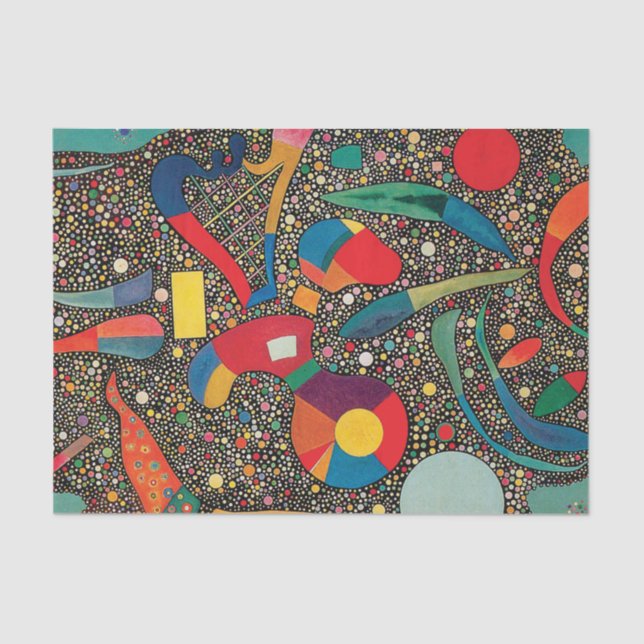 Colourful Ensemble by Wassily Kandinsky  Tissue Paper (Front)