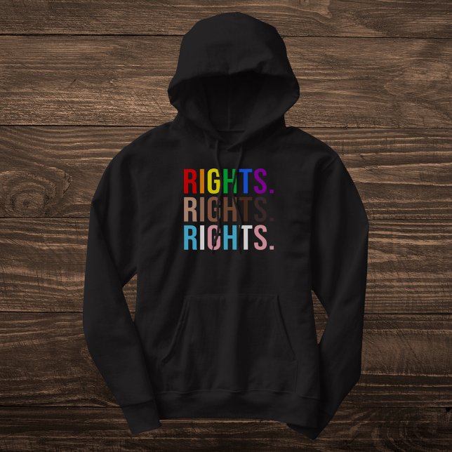 Colourful Equality Rights LGBTQ Pride Hoodie (Creator Uploaded)