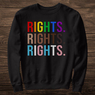 Colourful Equality Rights LGBTQ Pride Sweatshirt