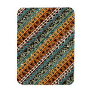Colourful ethnic aztec patterns design decorative magnet