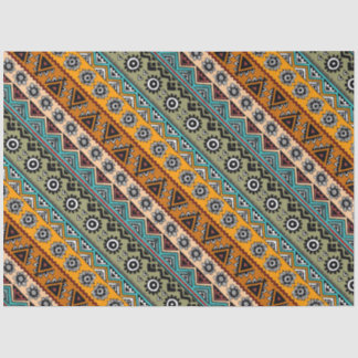 Colourful ethnic aztec patterns design tissue paper