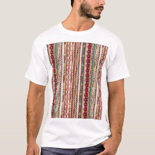 Colourful Ethnic Boho Tribal Pattern T-Shirt