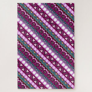 Colourful ethnic patterns design jigsaw puzzle